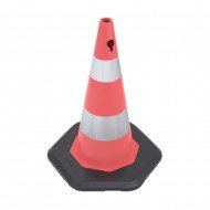 700mm Pvc Trafik Konisi - Pvc Ağırlıklı - Çift Reflektifli