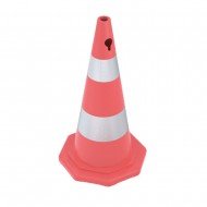 730mm Pvc Trafik Konisi - Çift Reflektifli