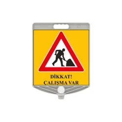 Dikkat Çalışma Var Kare Levha 300x300 mm