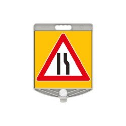 Sağdan Daralan Yol Kare Levha 300x300 mm