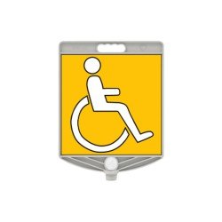 Engelli Tabelası Kare Levha 300x300 mm