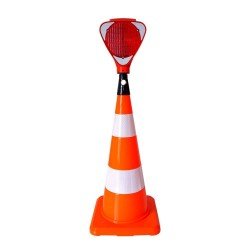 75 cm PVC Koni + Üçgen Flaşör Seti 