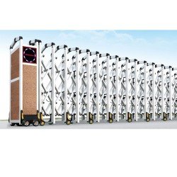 Motorlu Akordiyon Bariyer (Alüminyum) 12 Metre