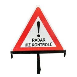 Ayaklı Levha - Radar Levhası - Asayiş Kontrol Levhası 60 cm