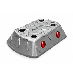 Plastik Mini Yol Butonu (Gri)