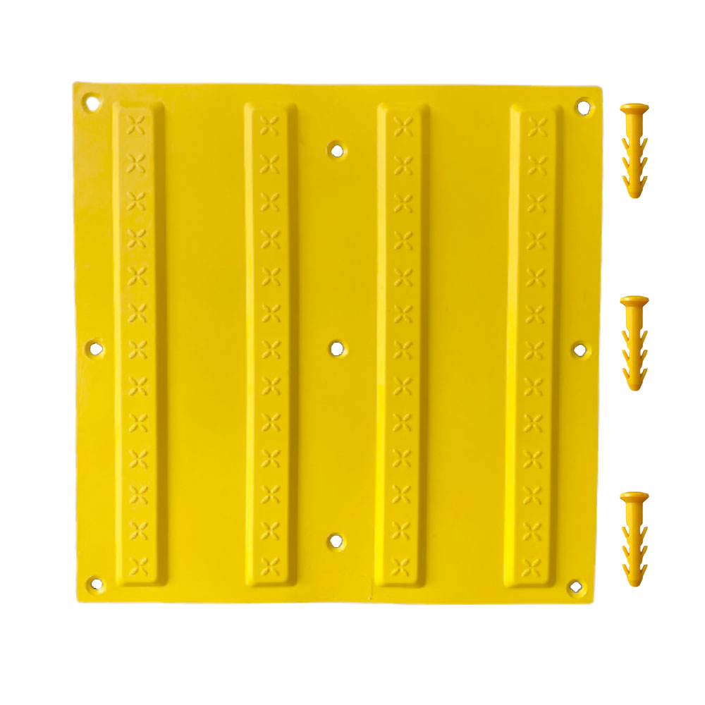 30x30 cm Sarı Termoplastik Poliüretan (TPU) Kılavuz Yüzey (Premium) + 9 Adet Kama Vida