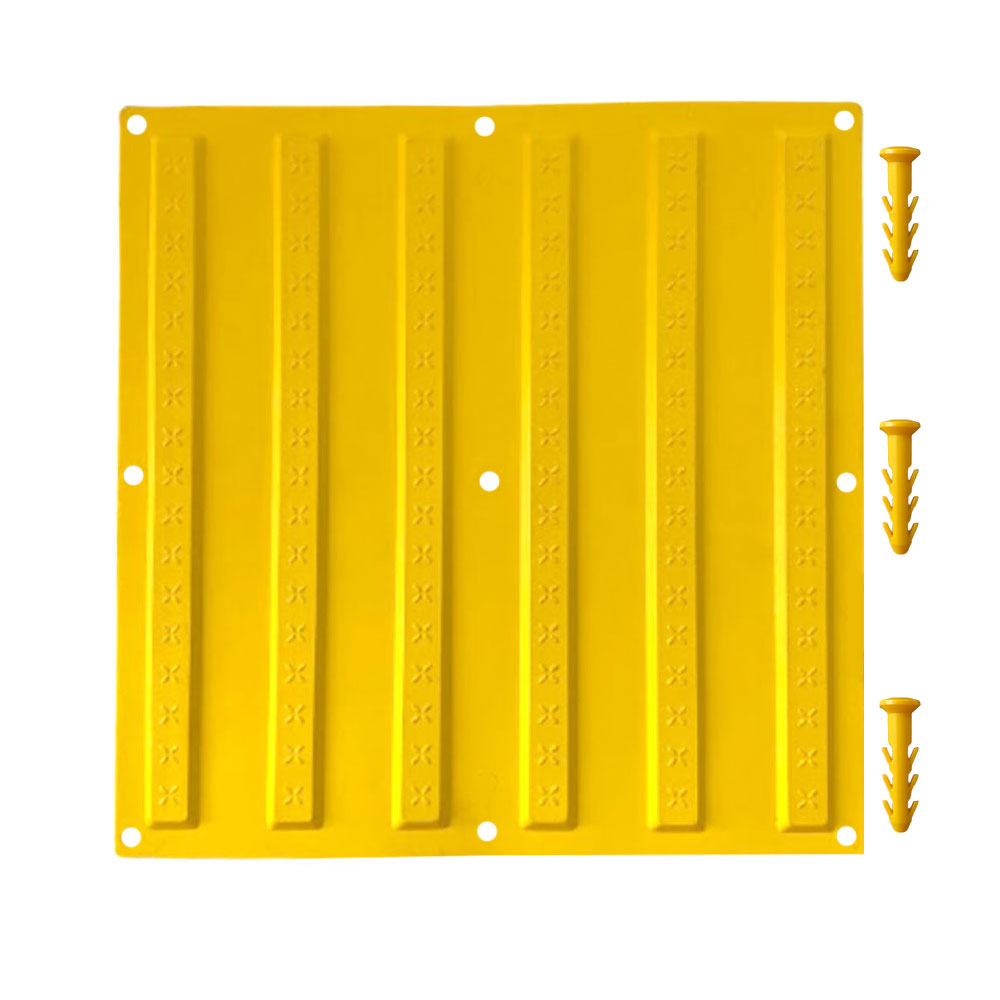 40x40 cm Sarı Termoplastik Poliüretan (TPU) Kılavuz Yüzey (Ekonomik) + 5 Adet Kama Vida